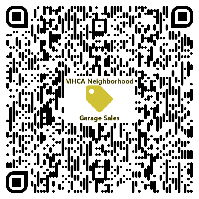 QR code with small phone sized map for 2025 Garage Sales